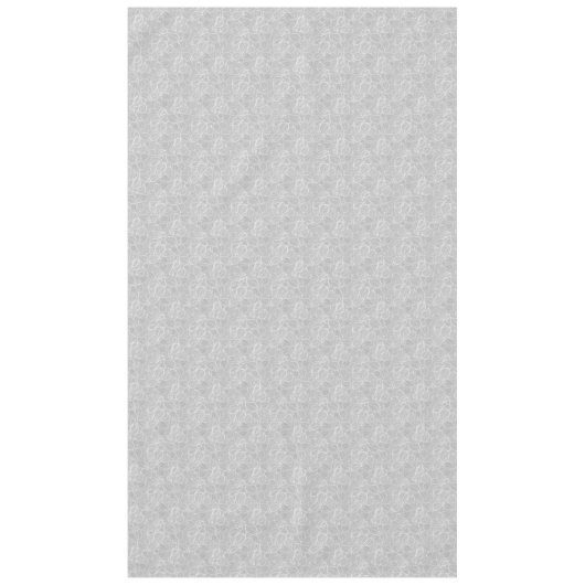 Weiße Blätter auf Silbertabletten Tischdecke (Vorderseite)