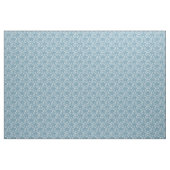 Weiße Blätter nahtlose Muster auf blau Stoff (Yard (91,4 cm))
