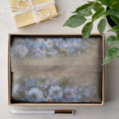Weiße /Blaue Gänseblümchen DBL Seidenpapier (Geschenk)