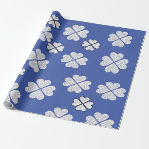 Weiße & Blaue Geschenkpapier