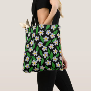 Weiße Blaue Grüne Wildblumen Tasche
