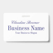 Weiße blaue Mitternachtsrückseiten w, zum von Ausweis (Rückseite)