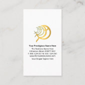 Weiße blaue Schichten Pastoral Visitenkarte (Rückseite)