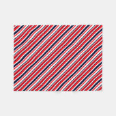 Weiße, blaue und rote Streifen Fleecedecke (Vorderseite (Horizontal))