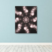 Weiße Blitz-Plasma-Fraktal-Kunst Leinwanddruck (Insitu (Holzboden))