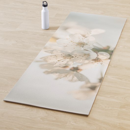 Weiße Blossom Nature Foto Yogamatte (Beispiel)