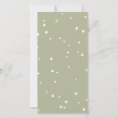 Weiße Blossom Save The Date (Rückseite)