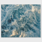 WEISSE BLUE SKY GESCHENKPAPIER (Flach)