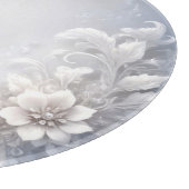 Weiße Blühend Schnittfläche Schneidebrett (Ecke)