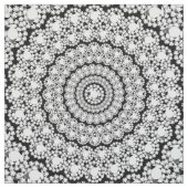 Weiße blühende Diamanten Print Geometric Muster Stoff (Muster)