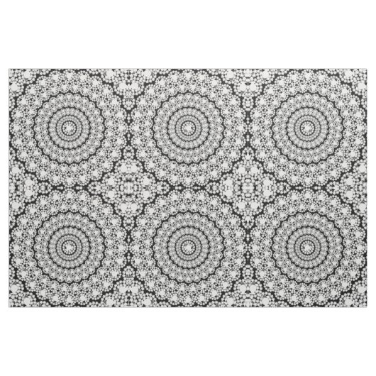 Weiße blühende Diamanten Print Geometric Muster Stoff (Fat Quarter (45,7 x 55,9 cm))