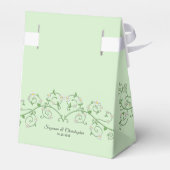 Weiße blühende Vine Minze Green Fevor Box Geschenkschachtel (Rückseite)