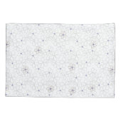 Weiße Blume auf dem Kissenkoffer von Periwinkle Kissenbezug (Rückseite-Links)