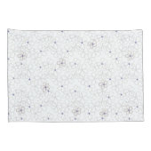 Weiße Blume auf dem Kissenkoffer von Periwinkle Kissenbezug (Rückseite-Rechts)