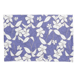 Weiße Blume auf dem Kissenkoffer von Periwinkle Kissenbezug