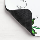 Weiße Blume auf der Maus Mousepad (Ecke)