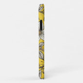 Weiße Blume auf gelbem Hintergrund Case-Mate iPhone Hülle (Hinten/Rechts)