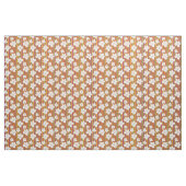 Weiße Blume auf gestreiftem Hintergrund Stoff (Yard (91,4 cm))