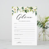 Weiße Blume Beratung für die Braut- und Körperkart (Stehend Vorderseite)