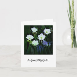 WEISSE BLUME BIRTHDAY CARD KARTE