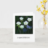 WEISSE BLUME BIRTHDAY CARD KARTE (Gelbe Blume)