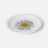 Weiße Blume, blühende Blüte, Blüten, Blume Pappteller (Schrägansicht)