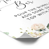 Weiße Blume, Blume aus Creme, Boho, Momosa Bar Poster (Ecke)