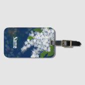 Weiße Blume, blumenreich Gepäckanhänger (Vorderseite (Horizontal))