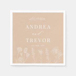 Weiße Blume | Boho Chic Wedding Serviette