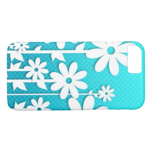 Weiße Blume Case-Mate iPhone Hülle (Rückseite (Horizontal))