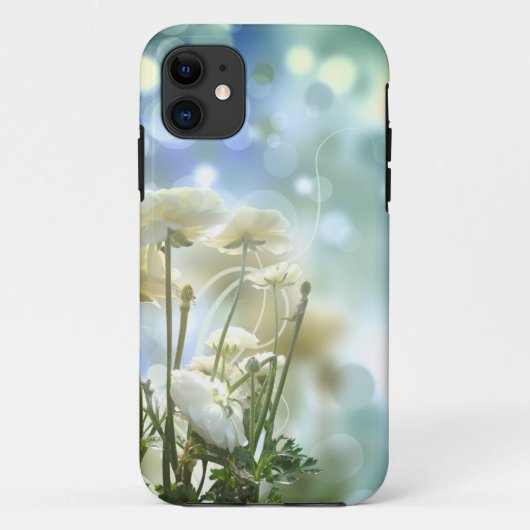 Weiße Blume Case-Mate iPhone Hülle (Rückseite)