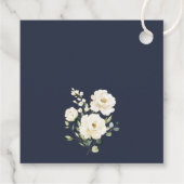 Weiße Blume, Creme-Blume, Boho, Brautparty Geschenkanhänger (Rückseite)