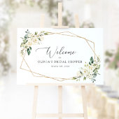 Weiße Blume, Creme-Blume, Boho, Bridal Empfang Poster
