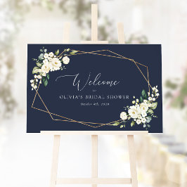 Weiße Blume, Creme-Blume, Boho, Bridal Empfang Poster