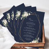 Weiße Blume, Creme-Blume, Brautparty-Menü