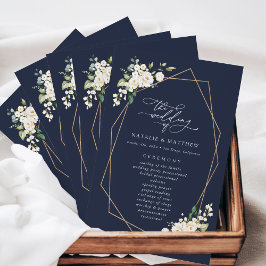 Weiße Blume, Creme-Blume, Hochzeitsprogramm