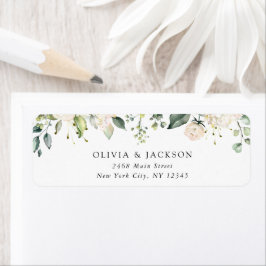 Weiße Blume, cremige Blume, Grünpflanzen, Hochzeit