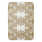 Weiße Blume Decorative Gold Bath Mat Badematte (Vorderseite Vertikal)