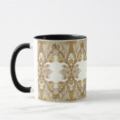 Weiße Blume Decorative Gold Tasse (Links)