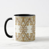 Weiße Blume Decorative Gold Tasse (Links)