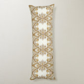 Weiße Blume Decorative Goldkissen Seitenschläferkissen (Rückseite (Vertikal))