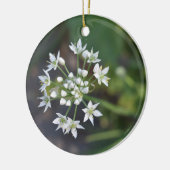 Weiße Blume Delikates Blumenblossom Foto Keramikornament (Links)