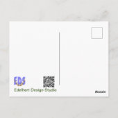 Weiße Blume Denken Sie an Sie Postkarte (Rückseite)