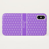 Weiße Blume des Lebens Muster Case-Mate iPhone Hülle (Rückseite (Horizontal))