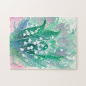 Weiße Blume des Tals Puzzle (Horizontal)