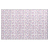 Weiße Blume Doodle Soft Lila Blue Pink Stoff (Yard (91,4 cm))