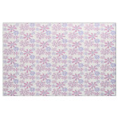 Weiße Blume Doodle Soft Lila Blue Pink Stoff (Fat Quarter (45,7 x 55,9 cm))