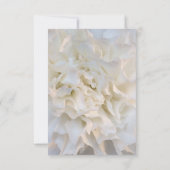 Weiße Blume Ehe / Elopement Ankündigung (Rückseite)