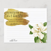 Weiße Blume Elegante gemeinsam mit einer Gedächtni (Vorderseite)