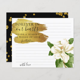 Weiße Blume Elegante gemeinsam mit einer Gedächtni